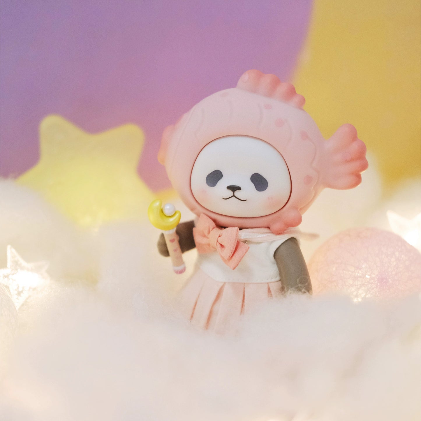 Planet Bear Taiyaki Panda Luna Love Incarnation Handmade Figure