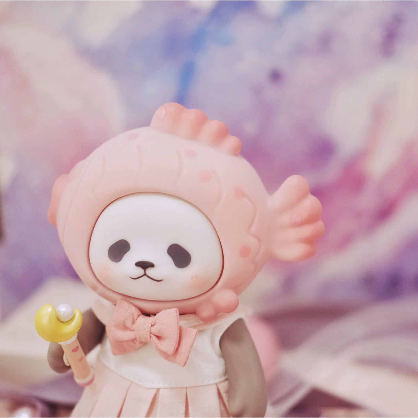 Planet Bear Taiyaki Panda Luna Love Incarnation Handmade Figure