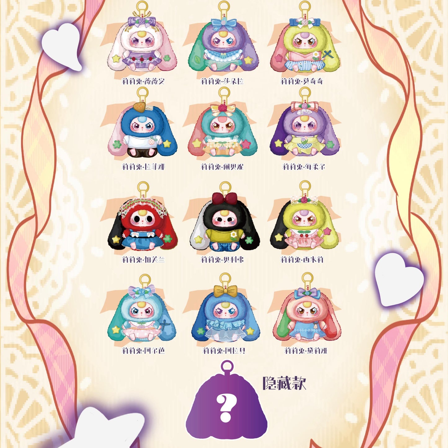 Baby Three Lily Rabbit Town V4 Plush Blind Box Stuffed Toys