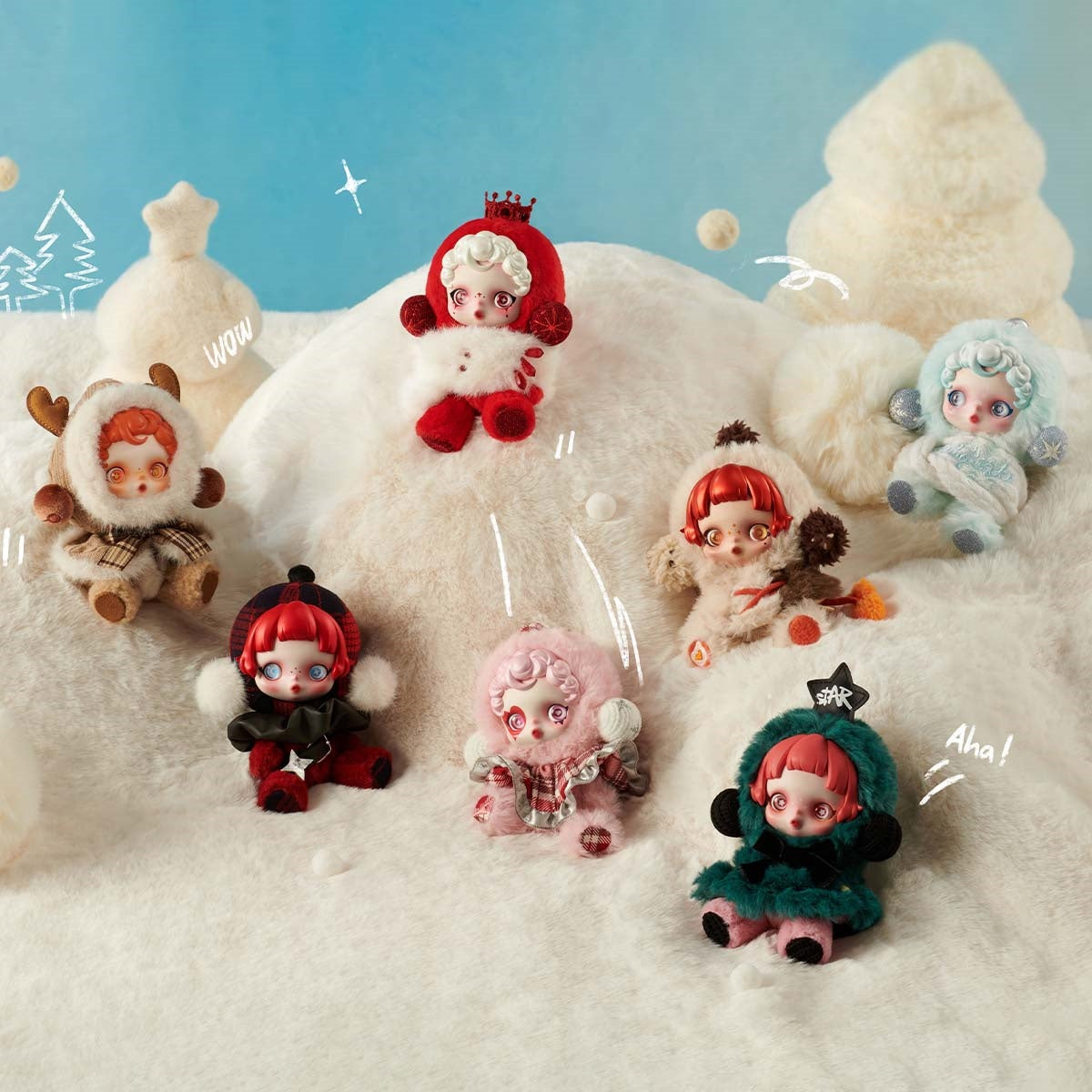 POP MART SKULLPANDA Winter Symphony plush blind box