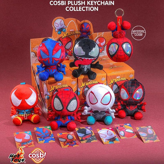 Spiderman cosbi plush keychain collection blind box